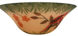 Fanimation G439 Handpainted Parrot Glass Bowl Shade