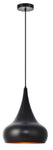 Living District LDPD2047 Circa 1 Light Pendant - Black