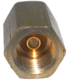 Big A Service Line 3-123200 Brass Pipe Long Nut Adapter 1/8" x 1/8" Lot Of 5 Pcs