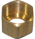 Big A Service Line 3-161700 7/16 Tube End, Brass Compression Nut