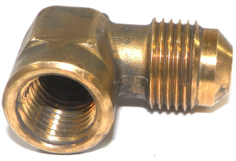 Big A Service Line 3-150640 Brass Pipe, 90 deg Street Flare Elbow 3/8" x 1/4"