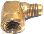 Big A Service Line 3-150440 Brass Pipe, 90 deg Street Flare Elbow 1/4" x 1/4"