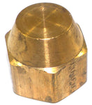 Big A Service Line 3-147800 Brass Pipe, Dome Nut 1/2" 3147800