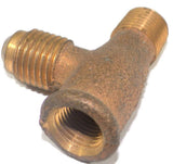 Big A Service Line 3-153420 Brass Pipe, Flare Tee Fitting 1/4" x 1/8" New Other