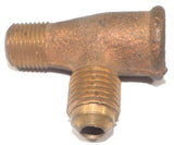 Big A Service Line 3-153420 Brass Pipe, Flare Tee Fitting 1/4" x 1/8" New Other
