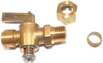 Big A 3-45764 Brass Pipe, Shut-off Cocks Male Drain Valve 3/8" x 1/4"