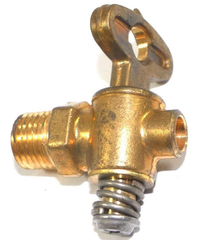 Big A Service Line 3-33840 Brass Pipe, Shut-off Cock Male Drain Valve 1/4"