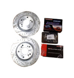 Power Stop JBR928XL JBR928XR Brake Rotor LH & RH W/ Pads 2000-2009 Fits Honda S2000