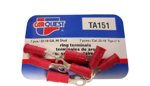 Carquest TA151 TA 151 22-18 Gauge Ring Terminals Brand New!