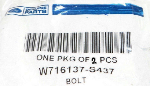 Genuine OEM Ford W716137-S437 Turbocharger Oil Return Tube Bolt 2pcs W716137S437