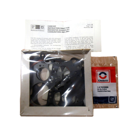 Carburetor kit 76008 E2SE with 17067078 Choke retain kit & 7035133 needle & seat