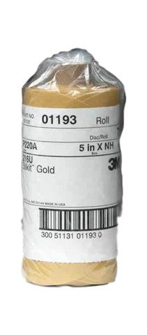 75 Quantity of 3M Stikit 216U Gold Disc Rolls 5 in x NH P220 051131-01193