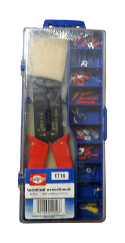 Standard ET16 Terminal Assortment w/ Crimp & Cut Tool **FREE SHIPPING** **NEW**