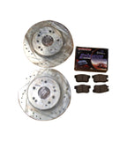 Power Stop JBR987XL JBR987XR Brake Rotor LH & RH W/ Pads 2004-07 Acura TL