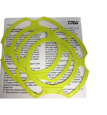 TRW 13543 Yellow 1/4 Degree Wheel Alignment Shims Brand New!