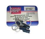 Standard Handy Pack ET157 16-14 Gauge 5/16 Stud Ring Terminals 4 Pcs. New!