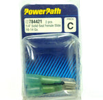 PowerPath 784421 (2) Pieces 1/4" Solid Seal Female Slide 16-14 Gauge