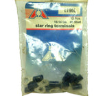 Big A ET96L Star Ring Terminals 16-14 Gauge #6 Stud 12 Pieces ET-96-L