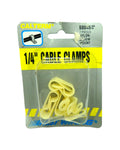 Calterm 68045 (1/4") Cable Clamps 7 Pieces Nylon Screw Mount