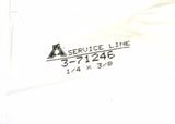 Big A Service Line 3-71246 Slip-Not Connector 1/4" x 3/8" Black