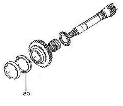 GM Transmission Synchronizer Ring. Part Numbers: 97101452, 9445534
