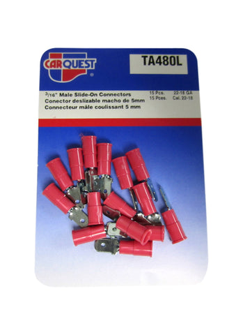 Carquest TA480L TA 480L Male Slide On Connectors Brand New! Ready to Ship!