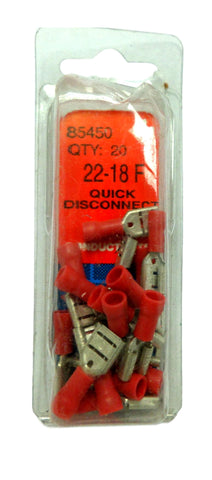 Conduct Tite! 85450 22-18 F Quick Disconnect Terminals Qty 20  Female