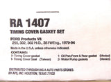 Engine Timing Cover Gasket Set RA1407