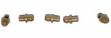 Big A 3-669000 Brass Pipe Nipple Grease Fittings 3/16" x 37/64mm Qty 5 Pcs