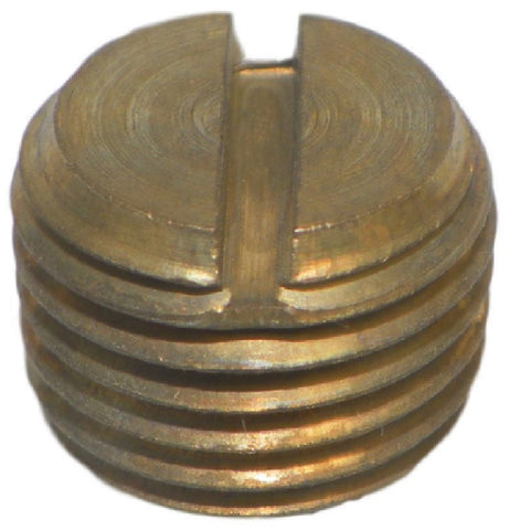 Big A Service Line 3-21740 Brass Slotted Head Plug 1/4"