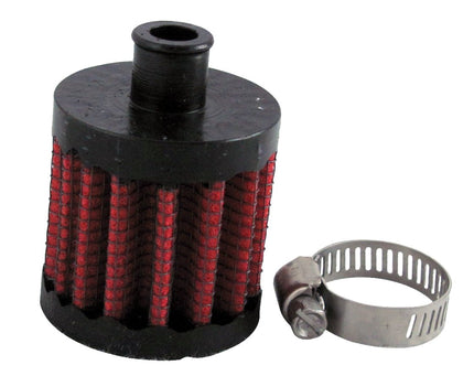 UNI Filter UP-101 Breather Filter - 1 1/2" O.D. X 1 1/2" Length - 5/16" Clamp On