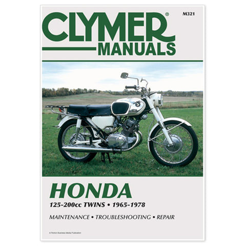 Clymer M321 Manual for Honda 125-200CC Twins 65-78