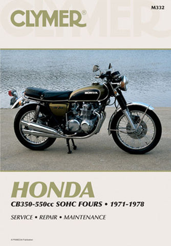 Clymer M332 Manual for Honda 350-550CC Fours 71-78