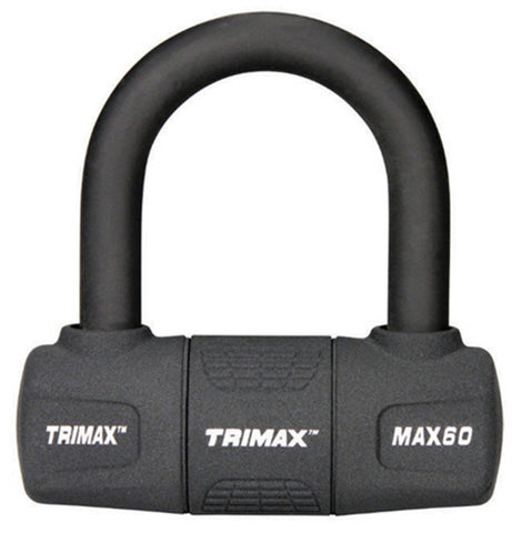 Trimax MAX60BK Multi-Purpose Disc/Cable Lock/U-Lock - Black