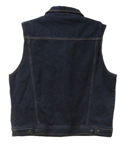 Mossi 20-108D-40 Mens Denim Navy Blue Vest - Size 40