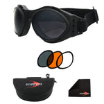 Balboa BA2C31AC Bugeye 2 Interchangeable Black Frame Goggle - 3 Lenses