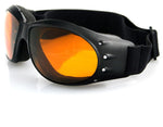 Balboa BCA001A Black Frame Cruiser Goggle - Anti-Fog Amber Lens