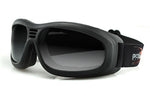 Balboa BT2001 Touring Black Frame 2 Goggle - Anti-Fog Smoked Lenses