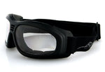 Balboa BT2001C Touring Black Frame 2 Goggle - Anti-Fog Clear Lenses