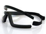 Balboa BW201C Wrap Around Black Frame Goggle - Clear Lens