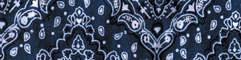 Balboa DC111 100% Cotton Cooldanna - Paisley Navy