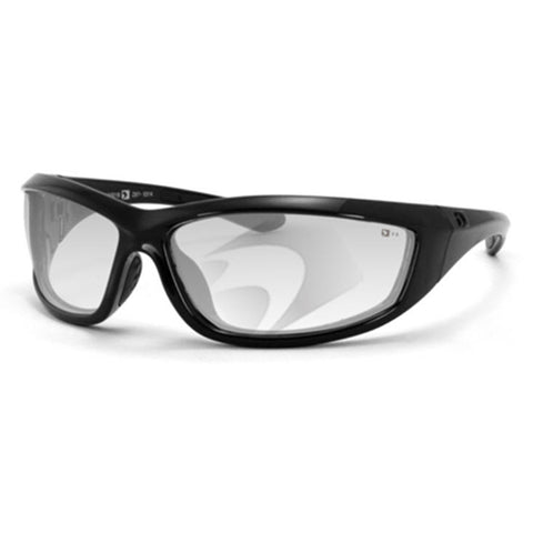 Balboa ECHA001C Black Frame Charger Sunglass - Anti-Fog Clear Lens ANSI Z87