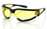 Balboa ESH204 Black Frame Shield II Sunglass - Yellow Lens