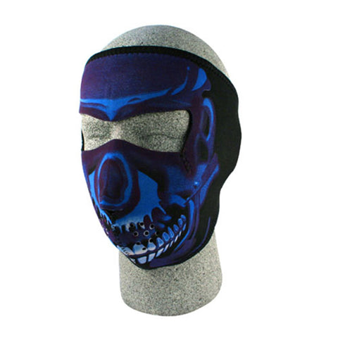 Balboa WNFM024 Neoprene Face Mask - Blue Chrome Skull