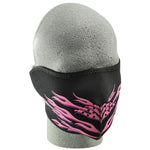 Balboa WNFM054H Neoprene 1/2 Face Mask - Pink Flames