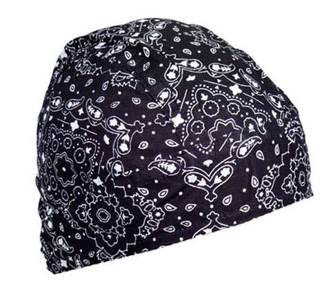 Balboa Z101 100% Cotton Flydanna - Black Paisley