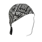 Balboa CPW101M Cotton Black Paisley Welders Cap - Size 7.25