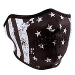 Balboa WNFM091H Neoprene Half Mask - Black & White Flag