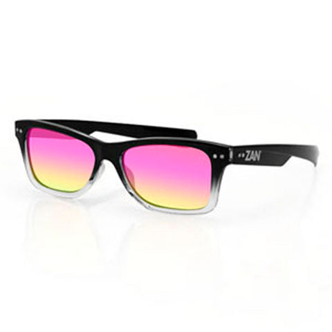 Balboa EZTN01 Trendster Black Gradient Sunglass - Smoked Purple Mirror Lenses