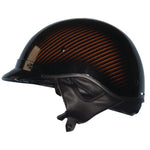 Zoan 031-078 Route 66 Half Helmet Carbon - Black/Orange 2XL